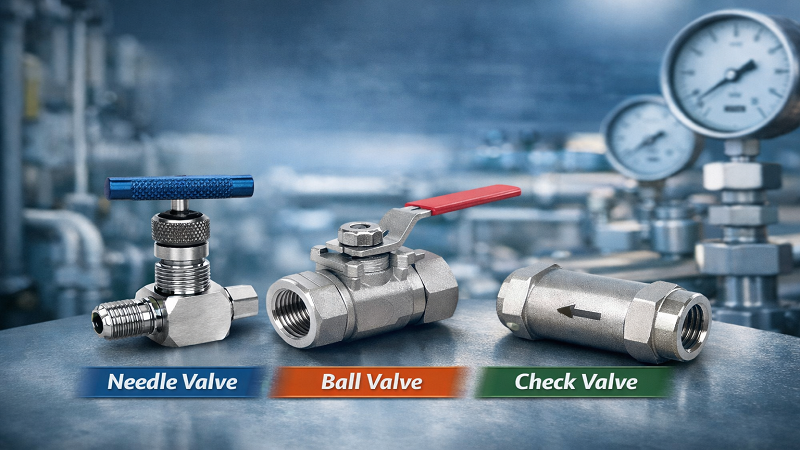 Instrumentation Valves : Needle, Ball & Check